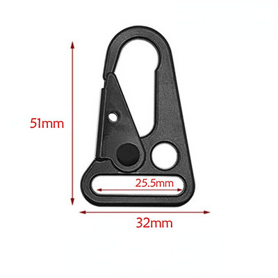 1 vnt. metalinė geležinė sagtis Olecranon lauko karinė taktinė įranga, raktas, pakabinamas diržas, karabinas, kuprinės kablys odiniams amatams