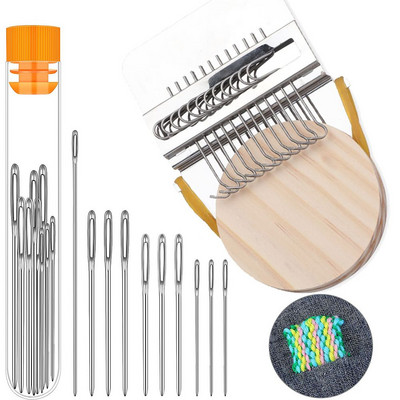 Răsătorit mic din lemn Speedweve tip țesătură instrument textil bricolaj mașină de rcicat Instrumentul distractiv de reparare face cusături repararea hainelor de blugi