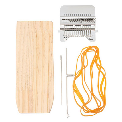 Răsătorit mic din lemn Speedweve tip țesătură instrument textil bricolaj mașină de rcicat Instrumentul distractiv de reparare face cusături repararea hainelor de blugi