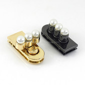 1 tk Metallist pärliga keeratav lukk Push Lukk Klamber Moekott Pagasi kott Nahast käsitöösulgur DIY riistvara tarvikud