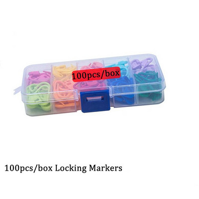 Hot sell Mix Color Πλεκτομηχανές Πλέξιμο με βελονάκι μαρκαδόροι με κλιπ βελόνας μαρκαδόροι Στήριγμα εργαλείο και βελόνες ραπτικής Γάντζος σταθερός αξεσουάρ ραπτικής