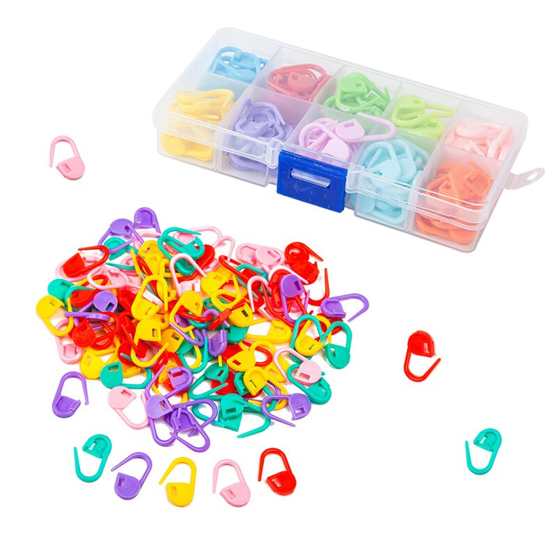 Hot sell Mix Color Πλεκτομηχανές Πλέξιμο με βελονάκι μαρκαδόροι με κλιπ βελόνας μαρκαδόροι Στήριγμα εργαλείο και βελόνες ραπτικής Γάντζος σταθερός αξεσουάρ ραπτικής