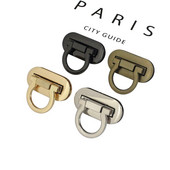 1x Μεταλλική τσάντα αναδιπλούμενη κλειδαριά οβάλ σχήματος κούμπωμα Κλείσιμο αγκράφες Δερμάτινη χειροτεχνία Γυναικεία τσάντα Αξεσουάρ τσάντας τσάντας 42mm(1-5/8")