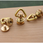 1 τεμ. Μασίφ ορείχαλκο περιστρεφόμενο 26mm με περιστρεφόμενο δαχτυλίδι με αλυσίδα πορτοφόλι με μπρελόκ Κρεμάστρα κρεμάστρα τσάντα με μεταλλική πόρπη κουμπωτό άγκιστρο DIY Δερμάτινη χειροτεχνία