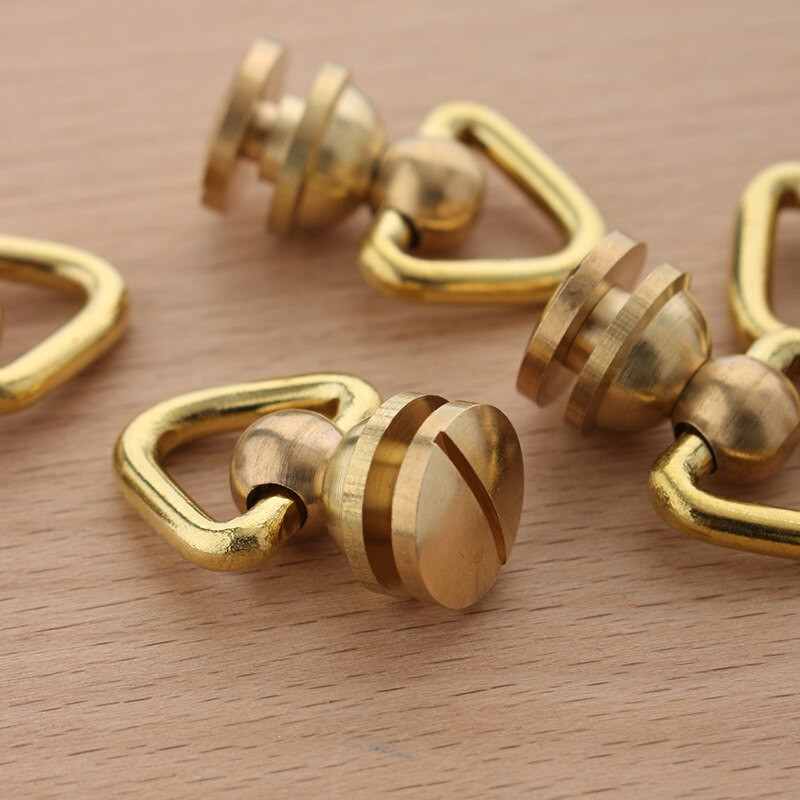 1 τεμ. Μασίφ ορείχαλκο περιστρεφόμενο 26mm με περιστρεφόμενο δαχτυλίδι με αλυσίδα πορτοφόλι με μπρελόκ Κρεμάστρα κρεμάστρα τσάντα με μεταλλική πόρπη κουμπωτό άγκιστρο DIY Δερμάτινη χειροτεχνία