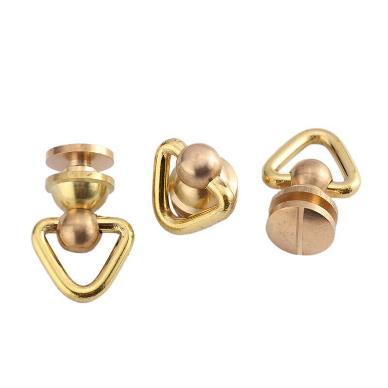 1 τεμ. Μασίφ ορείχαλκο περιστρεφόμενο 26mm με περιστρεφόμενο δαχτυλίδι με αλυσίδα πορτοφόλι με μπρελόκ Κρεμάστρα κρεμάστρα τσάντα με μεταλλική πόρπη κουμπωτό άγκιστρο DIY Δερμάτινη χειροτεχνία