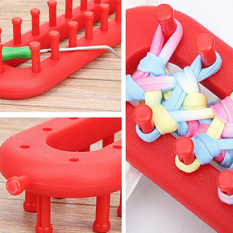 1 rinkinys stačiakampis apvalus mezgimo staklėmis audimo šalikas megztinis kepurė skara susiuvimo mezgimo mašina, pasidaryk pats, rankų darbo amatų pynimo įrankis