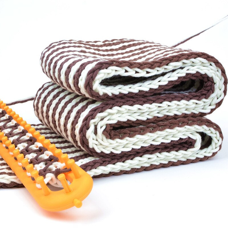 1 rinkinys stačiakampis apvalus mezgimo staklėmis audimo šalikas megztinis kepurė skara susiuvimo mezgimo mašina, pasidaryk pats, rankų darbo amatų pynimo įrankis