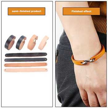 DIY Χειροποίητα Δερμάτινα Είδη Vegetable Tanned Leather Bracelet strip Wrist Decoration Strip Ημιτελή αξεσουάρ