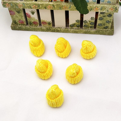 10 tk Mini käsitsi valmistatud väike kudumismüts DIY nukkudele Telefoniümbris Kaunistus Peakatted Rõivas Mänguasi Lapse Käsi Scrapbooking Arts