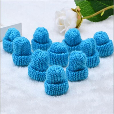 10 tk Mini käsitsi valmistatud väike kudumismüts DIY nukkudele Telefoniümbris Kaunistus Peakatted Rõivas Mänguasi Lapse Käsi Scrapbooking Arts