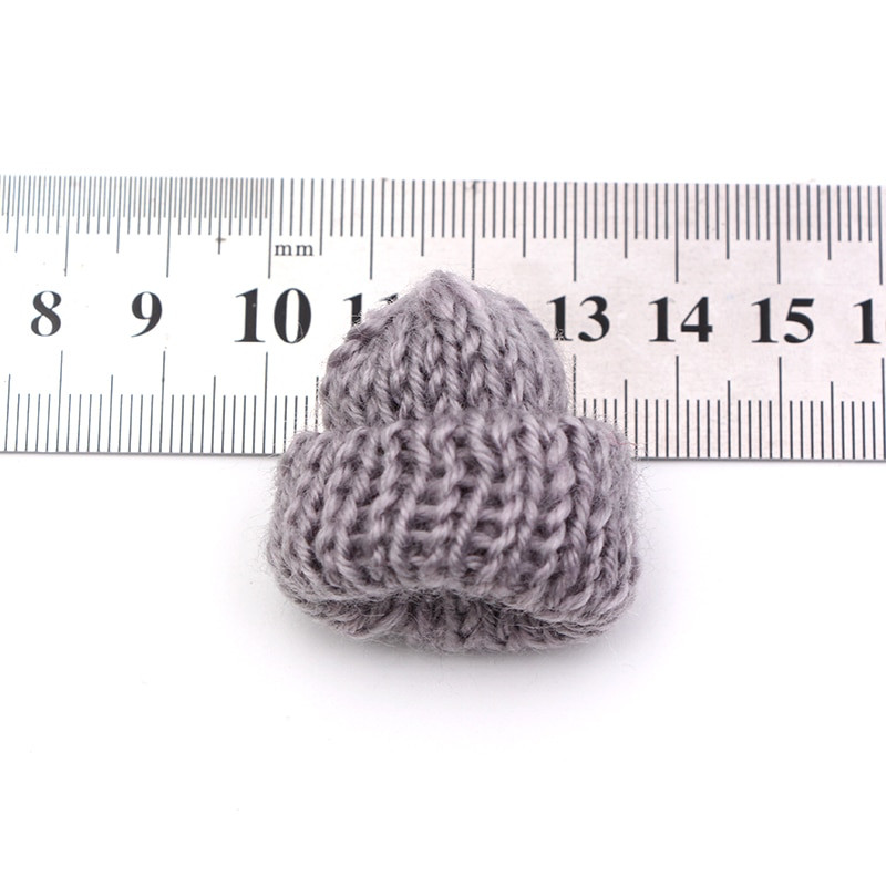 10 tk Mini käsitsi valmistatud väike kudumismüts DIY nukkudele Telefoniümbris Kaunistus Peakatted Rõivas Mänguasi Lapse Käsi Scrapbooking Arts