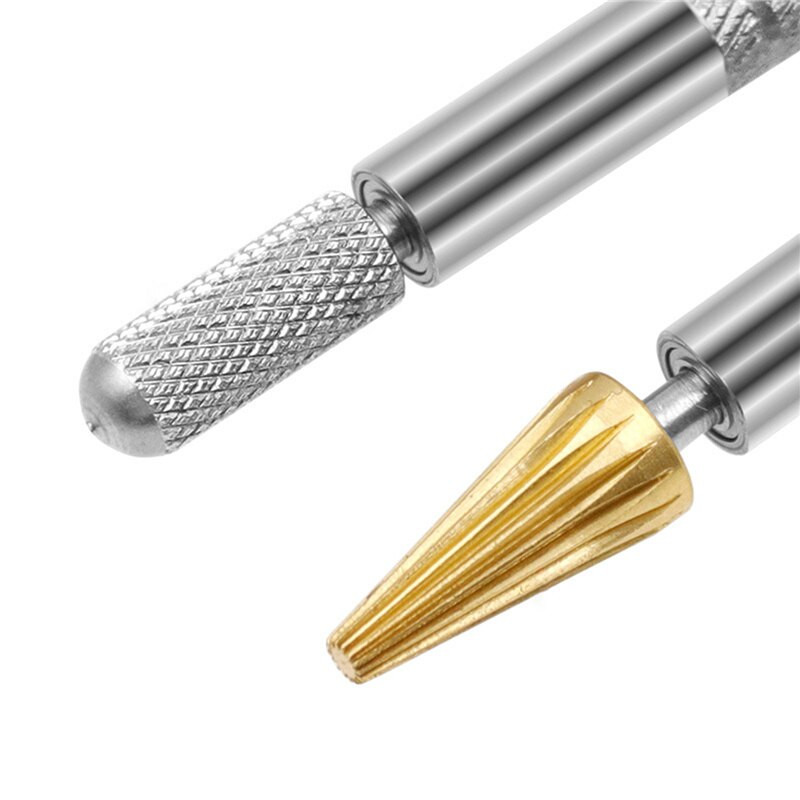 Cu cap din alama Piele Dual Head Edge Lipire cu ulei Aplicator de stilou pentru vopsea Speedy Instrument cu role de vopsea pentru Instrumente de artizanat din piele Pix cu doua laturi