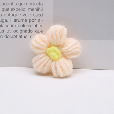 10 τμχ Πλεκτά λουλούδια απλικέ Πέταλα για ρούχα DIY Παιδικό κλιπ μαλλιών Ράψιμο μπαλώματα γάμου Χειροποίητα DIY Crafts υφασμάτινη πάστα