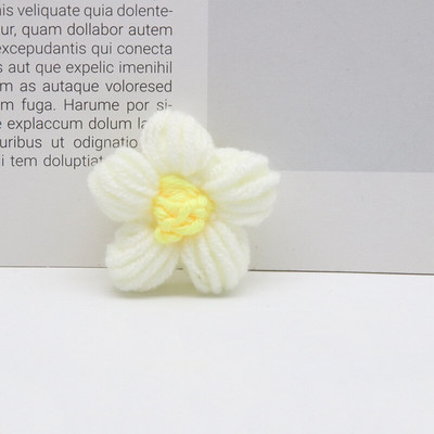 10 τμχ Πλεκτά λουλούδια απλικέ Πέταλα για ρούχα DIY Παιδικό κλιπ μαλλιών Ράψιμο μπαλώματα γάμου Χειροποίητα DIY Crafts υφασμάτινη πάστα