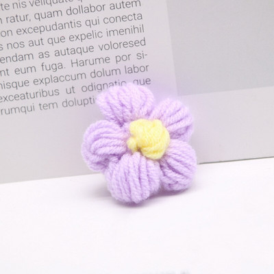 10 τμχ Πλεκτά λουλούδια απλικέ Πέταλα για ρούχα DIY Παιδικό κλιπ μαλλιών Ράψιμο μπαλώματα γάμου Χειροποίητα DIY Crafts υφασμάτινη πάστα