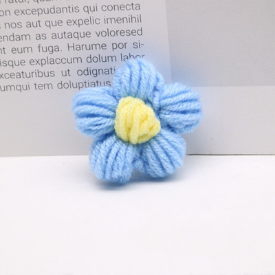 10 τμχ Πλεκτά λουλούδια απλικέ Πέταλα για ρούχα DIY Παιδικό κλιπ μαλλιών Ράψιμο μπαλώματα γάμου Χειροποίητα DIY Crafts υφασμάτινη πάστα