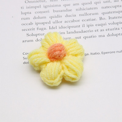 10 τμχ Πλεκτά λουλούδια απλικέ Πέταλα για ρούχα DIY Παιδικό κλιπ μαλλιών Ράψιμο μπαλώματα γάμου Χειροποίητα DIY Crafts υφασμάτινη πάστα