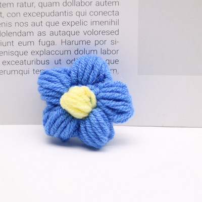 10 τμχ Πλεκτά λουλούδια απλικέ Πέταλα για ρούχα DIY Παιδικό κλιπ μαλλιών Ράψιμο μπαλώματα γάμου Χειροποίητα DIY Crafts υφασμάτινη πάστα