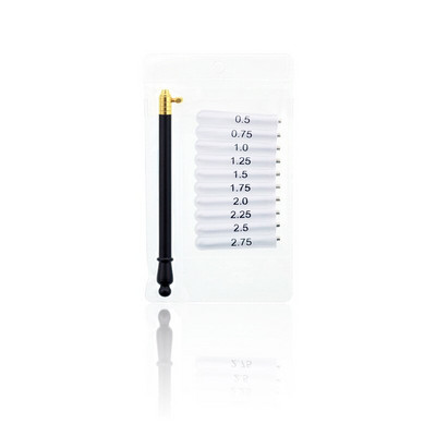 Uus värviline metallist käepide 10 tk vahetatava peapitsiga kudumine käsitsi valmistatud väike heegelnõel