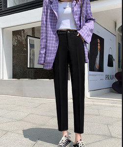 Ležerne hlače - s visokim strukom