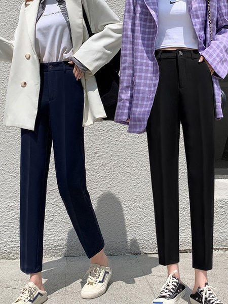 Ležerne hlače - s visokim strukom