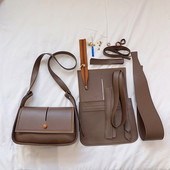 Uus DIY käsitsi valmistatud kott Käsiõmblus õmblustööriistaga Käekott Õlakott Aksessuaarid PU-nahk