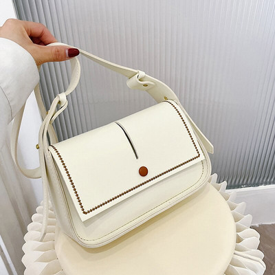 Uus DIY käsitsi valmistatud kott Käsiõmblus õmblustööriistaga Käekott Õlakott Aksessuaarid PU-nahk