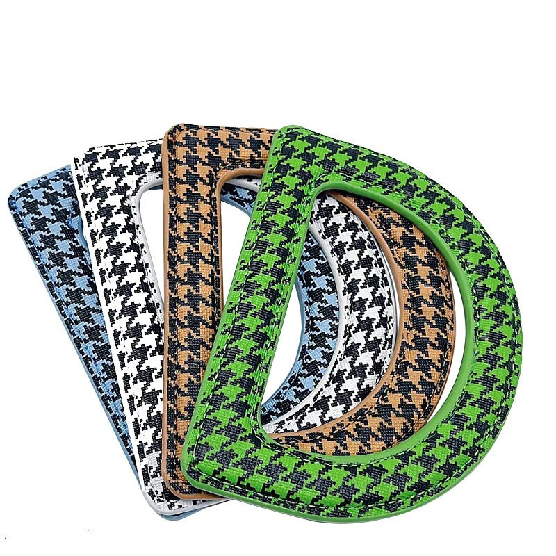 Γρήγορη αποστολή Δερμάτινη τσάντα σχήματος D Χειροποίητα αξεσουάρ, χειροποίητα αξεσουάρ, λαβή μεταλλικού δακτυλίου, λαβές τσάντας με μεταλλικό δαχτυλίδι