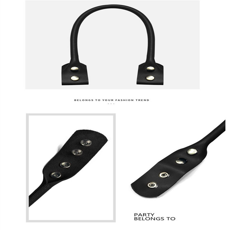 48,5*1,1 cm kunstlik PU-hõbedane neetkott Pandlaga lukuga rihm Nahast Crossbody käekott Nahast kott kaenlaaluse õlarihmaga