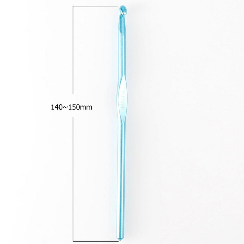 8 tk/komplekt Mitmevärvilised alumiiniumheegeldused 2mm kuni 5,5mm kanepiõis Heegeldatud koduks Ise ise käsitsi valmistatud kudumistööriistad kudumisvardad