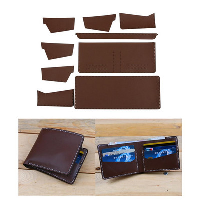 Billfold Kit Κιτ DIY για άντρες Γυναικεία Ημιτελές υλικό ραπτικής με τρύπες ραφής