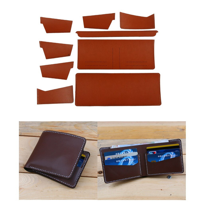 Billfold Kit Κιτ DIY για άντρες Γυναικεία Ημιτελές υλικό ραπτικής με τρύπες ραφής