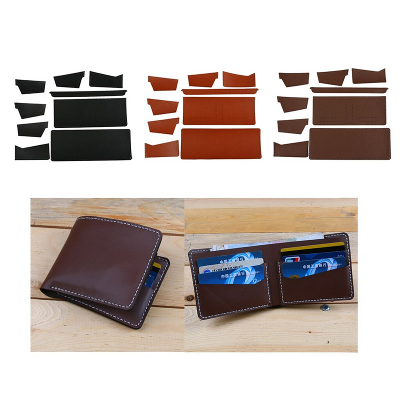 Billfold Kit Κιτ DIY για άντρες Γυναικεία Ημιτελές υλικό ραπτικής με τρύπες ραφής