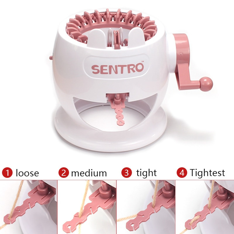 QJH Kalėdų kepurė / šalikas / pirštinės / kojinių mezgimo mašina suaugusiems vaikams skirtų mezgimo mašinų rinkinys šventinei dovanai, 22 adatų, pasidaryk pats, rankų darbo