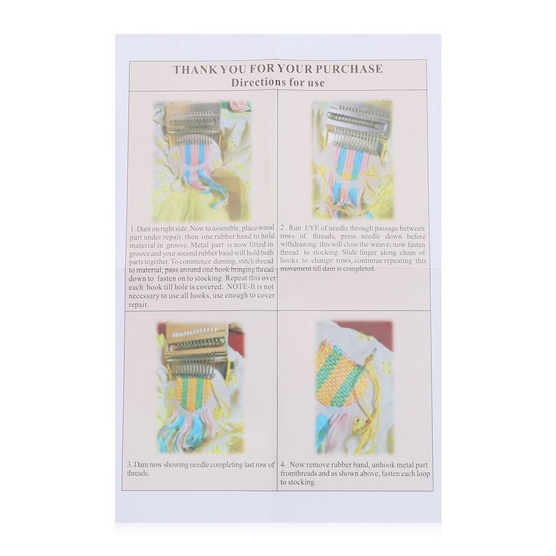 Tekstiil Tööriistad Teksade parandamine Riided Puidust väike kangastelge Lõbus parandamiskangas Speedweve tüüp kudumisriist Darning Machine kangas