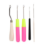 5 tk / komplekt Plastist punutud heegelnõel õmblemiseks tarvikud Konks Juuksekangas Rattalukk Käsitöötarbed Kasulikud tööriistad