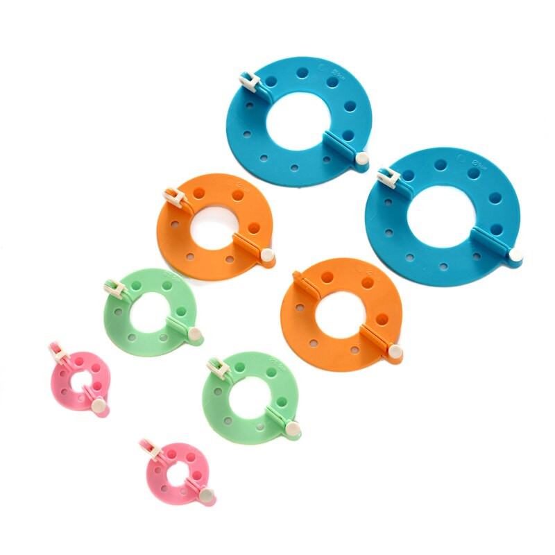 Uus 8 tk. Pompom Maker Kit Kudumine Käsitöö Erinevas suuruses Palluspallide valmistamise tööriist Ise-tegemine Kudumine Kunst Käsitöö Õmblemine Koduaed