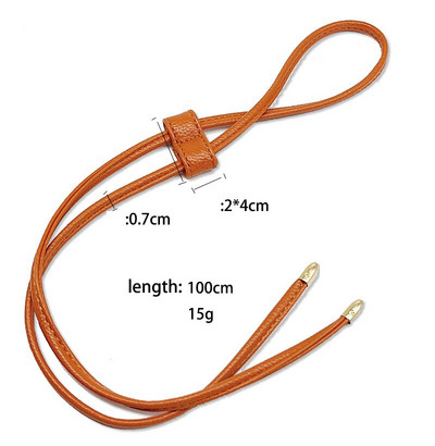 Γυναικεία αποσπώμενη δερμάτινη τσάντα PU λουράκι DIY Ανταλλακτικό τσάντα κουβά Κορδόνι σχοινί σχοινί πλάτης Αξεσουάρ τσάντα τσέπης δοκάρι 2 χρώματα