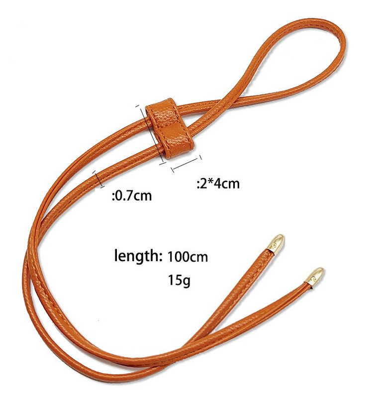 Γυναικεία αποσπώμενη δερμάτινη τσάντα PU λουράκι DIY Ανταλλακτικό τσάντα κουβά Κορδόνι σχοινί σχοινί πλάτης Αξεσουάρ τσάντα τσέπης δοκάρι 2 χρώματα