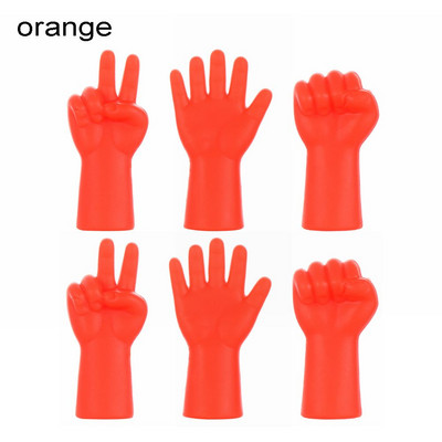 6 τμχ Βελόνες πλεξίματος Προστατευτικά βελονιών για DIY Πώμα ύφανσης Μύτη βελόνας Αντιολισθητική ουρά πόρπη Εργαλεία ραψίματος Σχήμα χειρονομίας χειροτεχνίας