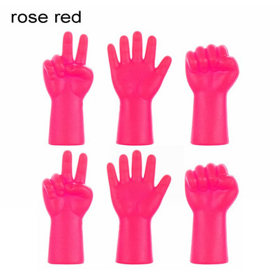 6 τμχ Βελόνες πλεξίματος Προστατευτικά βελονιών για DIY Πώμα ύφανσης Μύτη βελόνας Αντιολισθητική ουρά πόρπη Εργαλεία ραψίματος Σχήμα χειρονομίας χειροτεχνίας