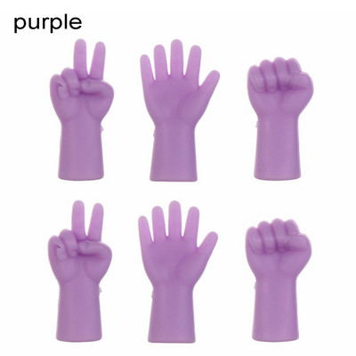 6 τμχ Βελόνες πλεξίματος Προστατευτικά βελονιών για DIY Πώμα ύφανσης Μύτη βελόνας Αντιολισθητική ουρά πόρπη Εργαλεία ραψίματος Σχήμα χειρονομίας χειροτεχνίας