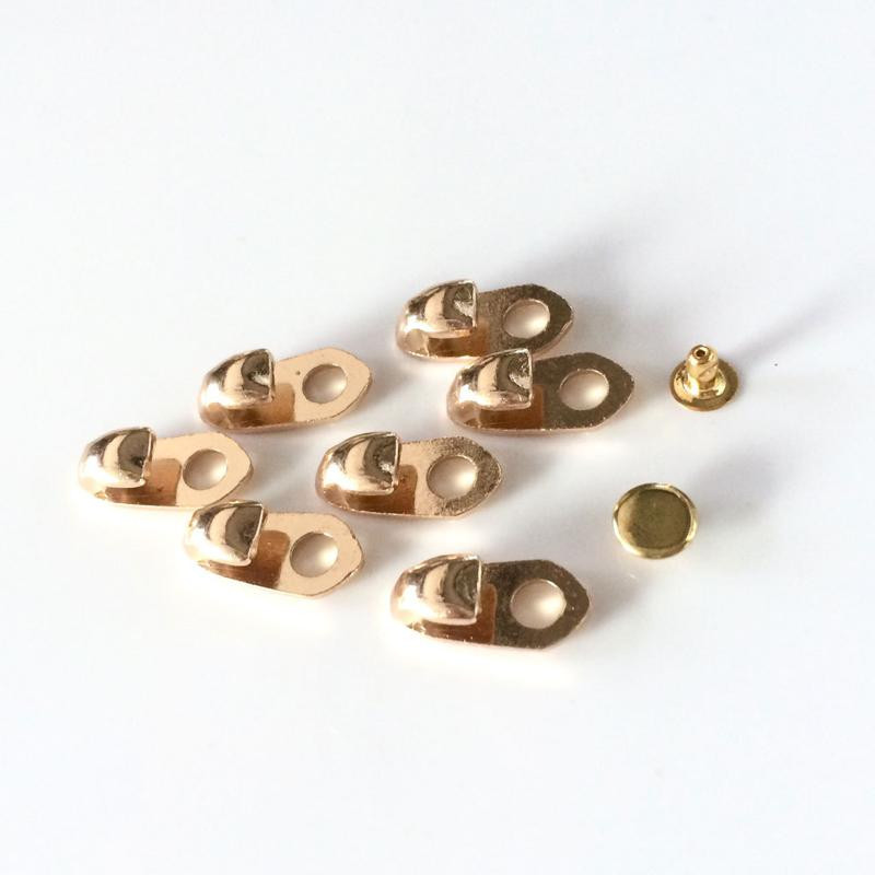 100 buc/lot bricolaj carabinier din aliaj sport cizme înalte decorare butoane cataramă fixă nituri repararea pantofilor pentru artizanat din piele