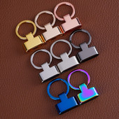 Betim 1tk võtmehoidja riistvara Käsitsi valmistatud DIY nahast riistvara võtmehoidja tarvikud kaunistused võtmehoidjad 8 värvi valimiseks