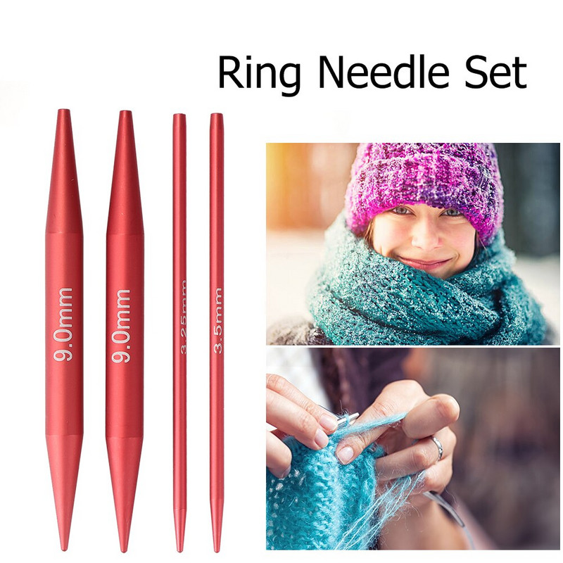 Nėrimo priedai Mezgimo adatų rinkinys Keičiamas apskritas nėrimo kabliukas Verpalai Mezgimo amatų įrankių rinkinys Siuvimo priedai