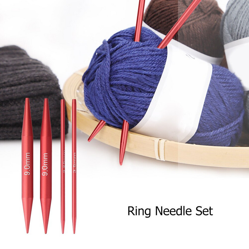 Nėrimo priedai Mezgimo adatų rinkinys Keičiamas apskritas nėrimo kabliukas Verpalai Mezgimo amatų įrankių rinkinys Siuvimo priedai