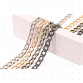 Μόδα μήκους 20 εκατοστών DIY Τσάντα τσάντας τσάντας αλυσίδας μεταλλικές αλυσίδες Αντικατάσταση αλυσίδας αλυσίδας τσάντα ώμου Εξαρτήματα εξαρτημάτων τσάντας