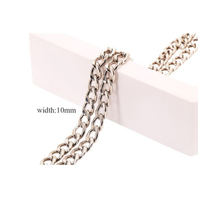 Μόδα μήκους 20 εκατοστών DIY Τσάντα τσάντας τσάντας αλυσίδας μεταλλικές αλυσίδες Αντικατάσταση αλυσίδας αλυσίδας τσάντα ώμου Εξαρτήματα εξαρτημάτων τσάντας