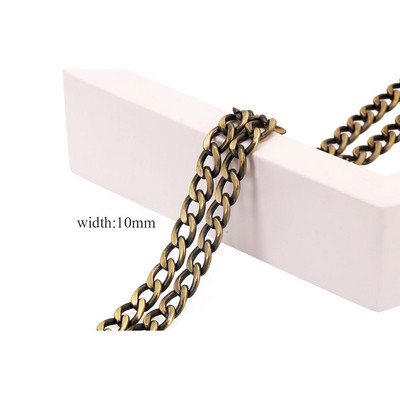 Μόδα μήκους 20 εκατοστών DIY Τσάντα τσάντας τσάντας αλυσίδας μεταλλικές αλυσίδες Αντικατάσταση αλυσίδας αλυσίδας τσάντα ώμου Εξαρτήματα εξαρτημάτων τσάντας